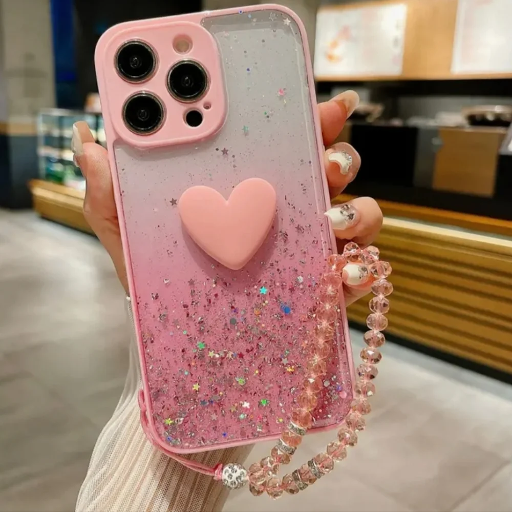 Brand new Apple IPhone 15 Pro Max Glitter Clear Soft  Silicone Phone case